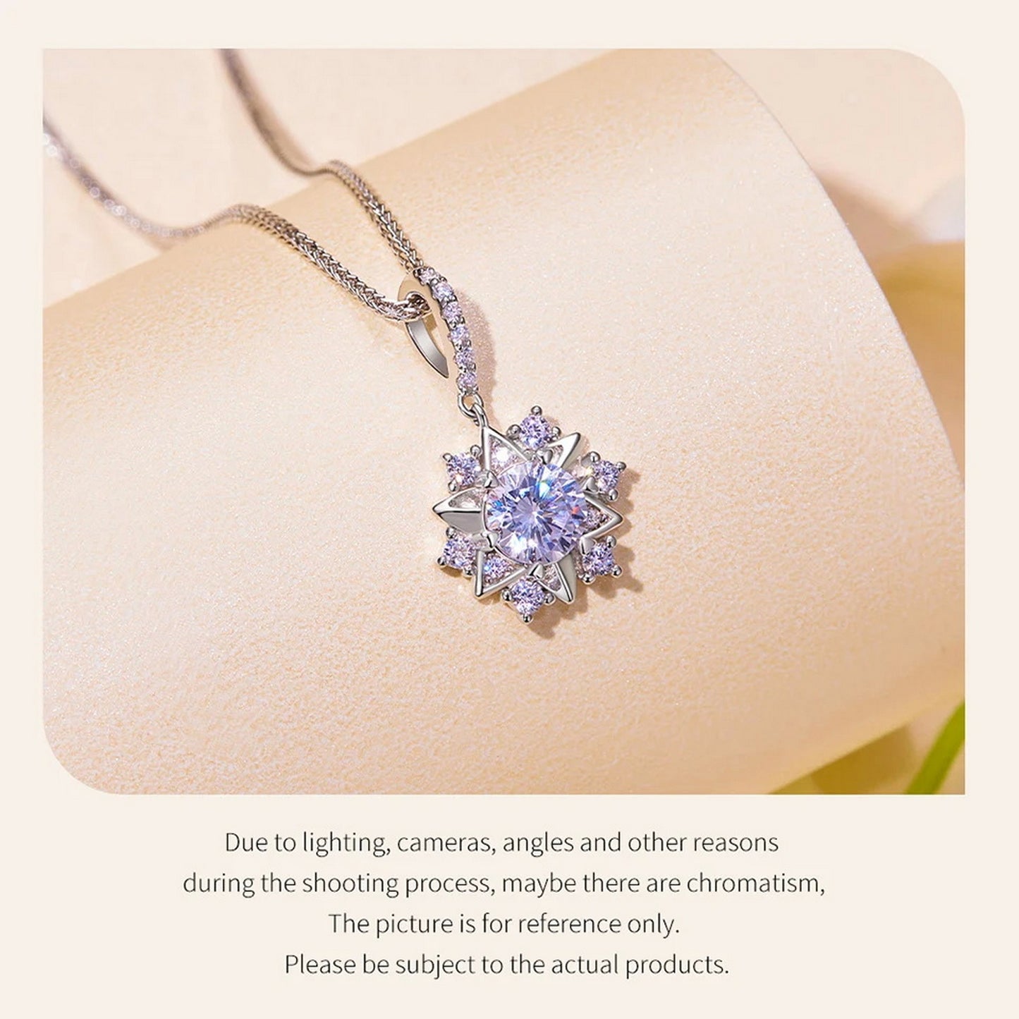 PAHALA Moissanite 1.0CT D Color VVS1 Star Pendant Necklace