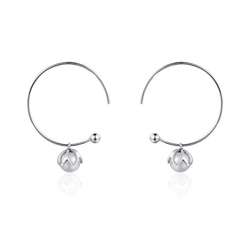 PAHALA 925 Sterling Silver Love Pearl Party Wedding Stud Earring