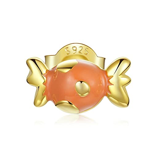 PAHALA 925 Sterling Silver Summer Dessert Ice cream Cup Cake Candy Donut Popsicle Stud Earrings