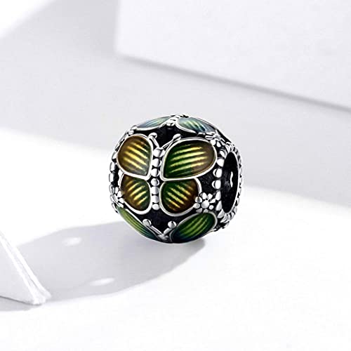 PAHALA 925 Sterling Silver Butterflies Metal Charm Bead