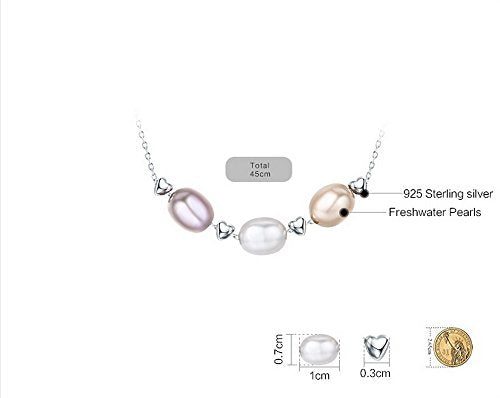 PAHALA 925 Sterling Silver Love Friendship Family Clear CZ Pendant Necklace