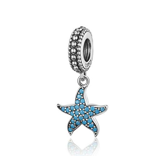 PAHALA 925 Strling Silver Lovely Crystals Sea Creature Ocean Charm Bead