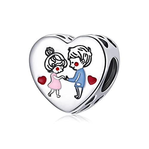 PAHALA 925 Sterling Silver Tender Love Charm Bead