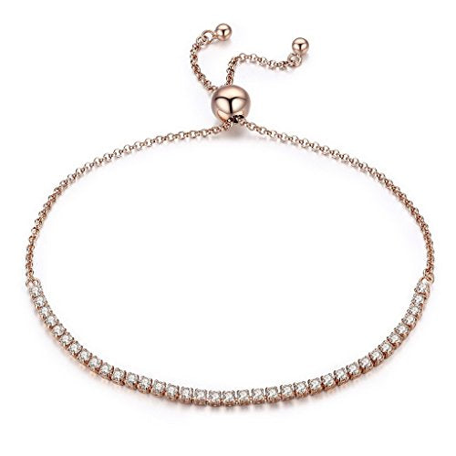 PAHALA 925 Sterling Silver Luminous Strand Tennis Bracelet Bangle