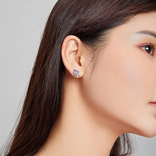 PAHALA 925 Sterling Silver Happy Tropical Litte Fish With Crystals Stud Earrings