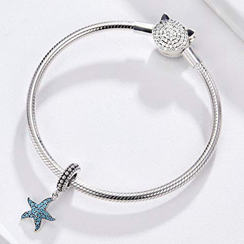 PAHALA 925 Strling Silver Lovely Crystals Sea Creature Ocean Charm Bead