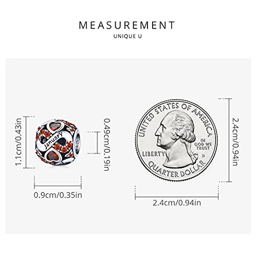PAHALA 925 Sterling Silver Multiple Crystal Color Infinite Love Month Charm Bead (November)