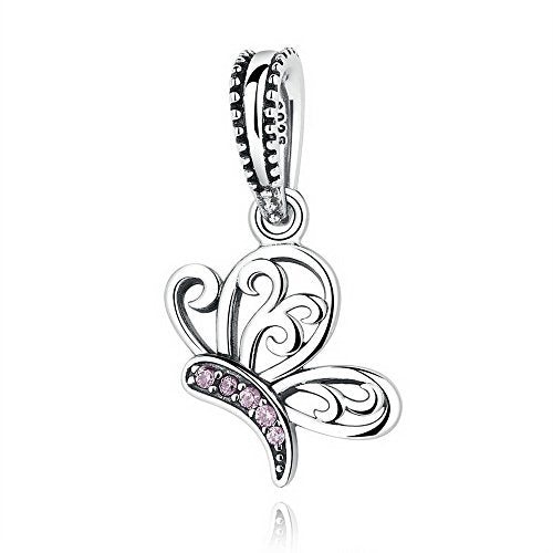 PAHALA 925 Strling Silver 4 Styles Animal Shaped with Crystals Pendant Fit Bracelets Bangles Necklace