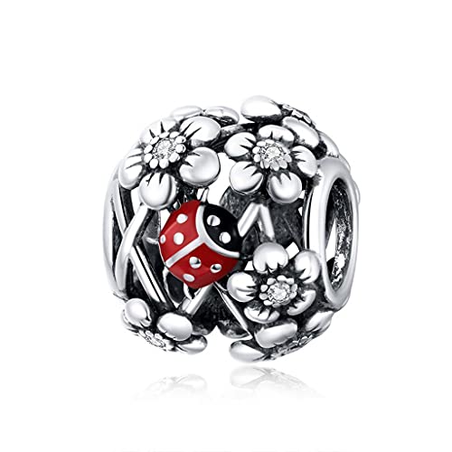 PAHALA 925 Sterling Silver Garden elves With Crystals Charm Bead
