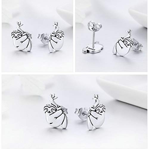 PAHALA 925 Sterling Silver Lovely Sloth Samll Stud Earrings