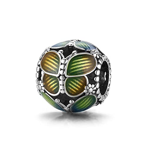 PAHALA 925 Sterling Silver Butterflies Metal Charm Bead