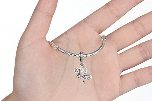PAHALA 925 Strling Silver 4 Styles Animal Shaped with Crystals Pendant Fit Bracelets Bangles Necklace