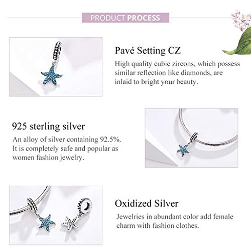 PAHALA 925 Strling Silver Lovely Crystals Sea Creature Ocean Charm Bead