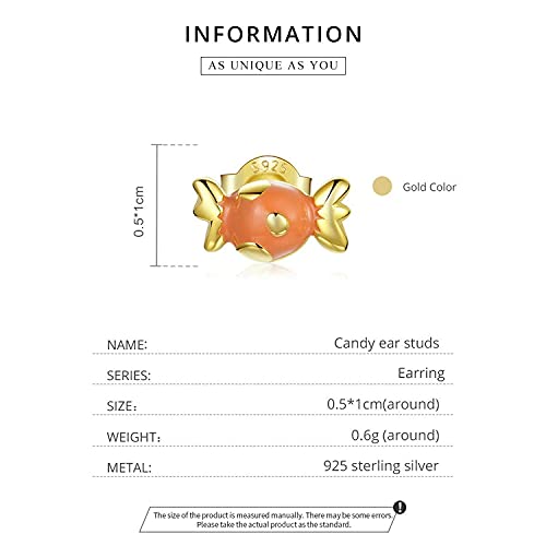 PAHALA 925 Sterling Silver Summer Dessert Ice cream Cup Cake Candy Donut Popsicle Stud Earrings