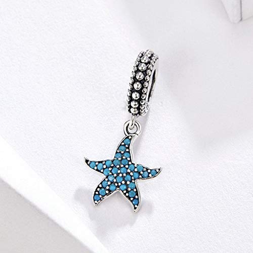 PAHALA 925 Strling Silver Lovely Crystals Sea Creature Ocean Charm Bead