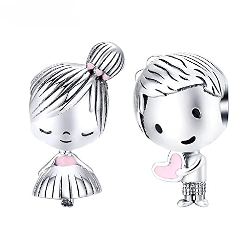 PAHALA 925 Sterling Silver Bag Beach Cat Bikini Rainbow Heart Surf Shark Swim Ring Girl Champagne Wine Charm Bead