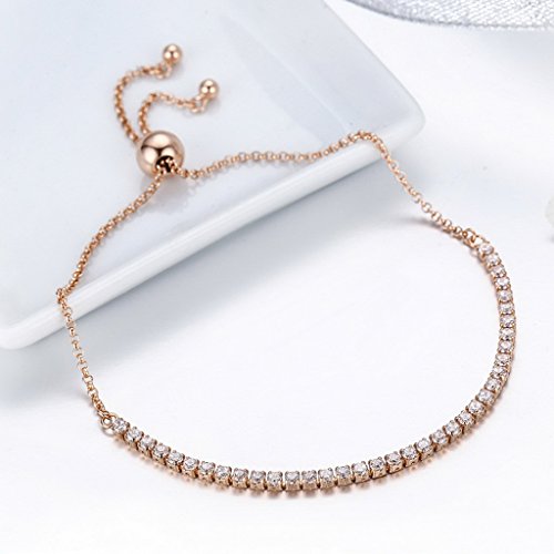 PAHALA 925 Sterling Silver Luminous Strand Tennis Bracelet Bangle