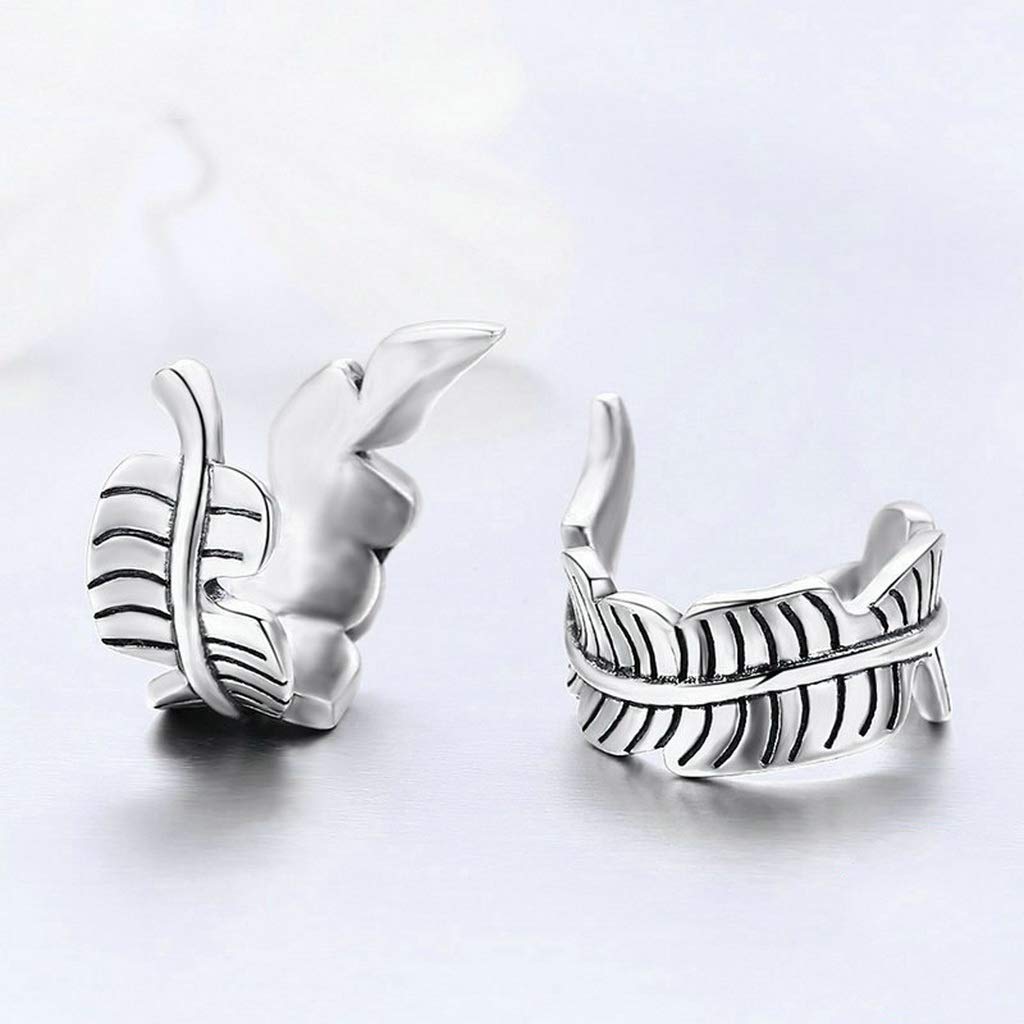PAHALA 925 Sterling Silver Vintage Tree Ears Clip Earrings