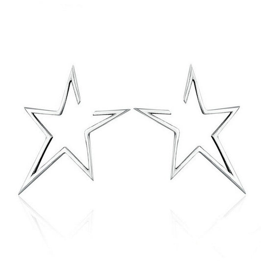 PAHALA 925 Sterling Silver Super Star Party Wedding Stud Earrings