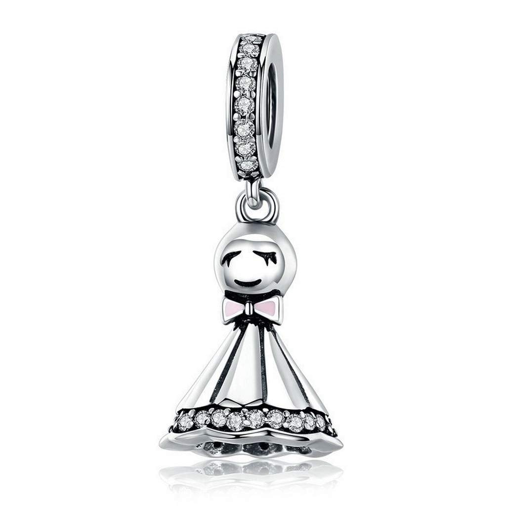 PAHALA 925 Strling Silver Sunny Dolls Pendant Charms Beads