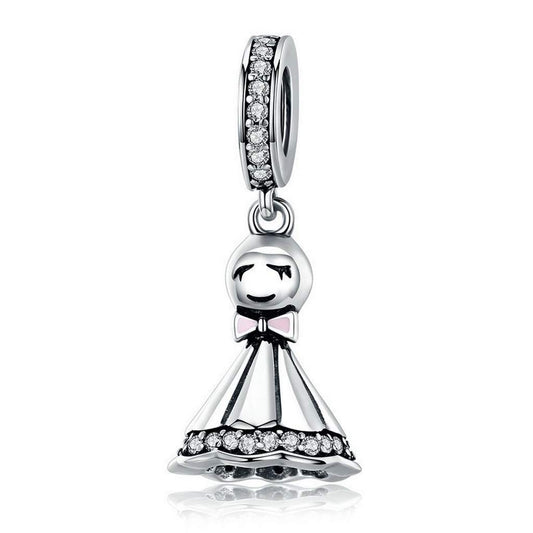 PAHALA 925 Strling Silver Sunny Dolls Pendant Charms Beads