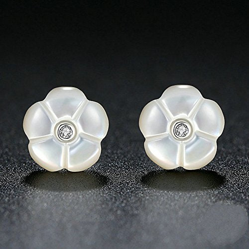 PAHALA 925 Sterling Silver Luminous Flower Stud Party Wedding Earring