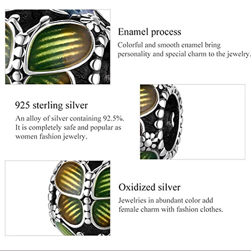 PAHALA 925 Sterling Silver Butterflies Metal Charm Bead