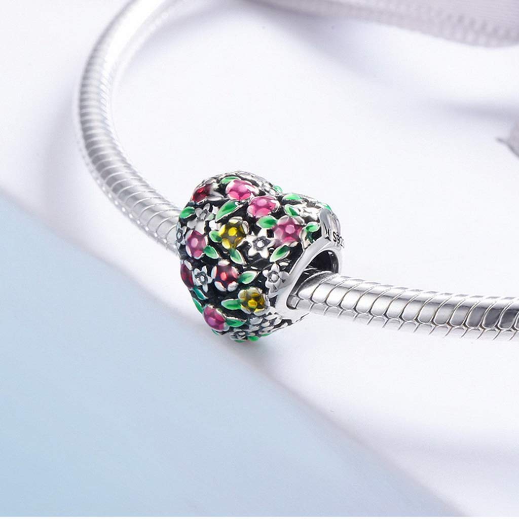 PAHALA 925 Strling Silver Valley of Flowers Enamel Charms