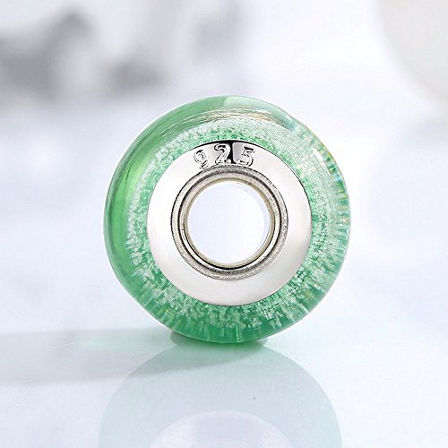 PAHALA 9 Styles Luminous Flowers Murano Glass Beads Charms Fit Bracelets Necklace