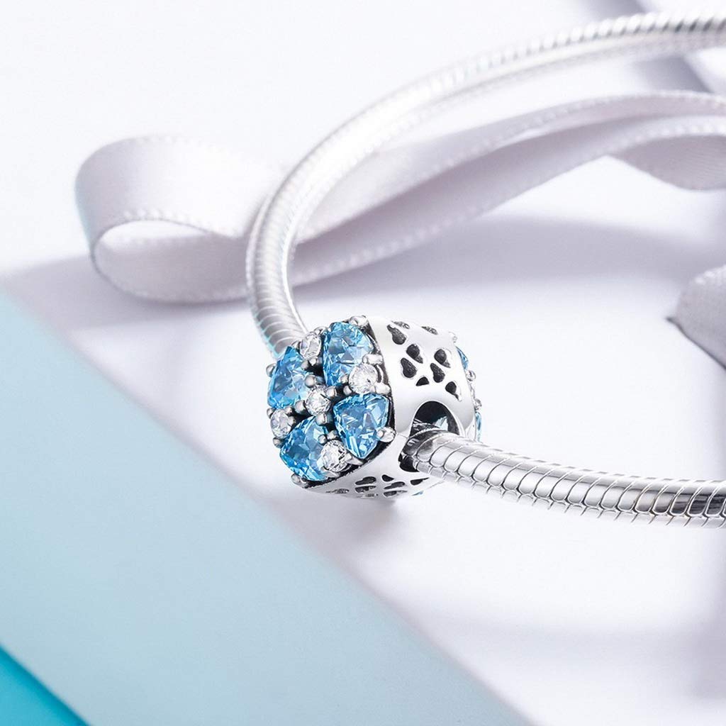 PAHALA 925 Strling Silver Summer Dazzling Blue Charms