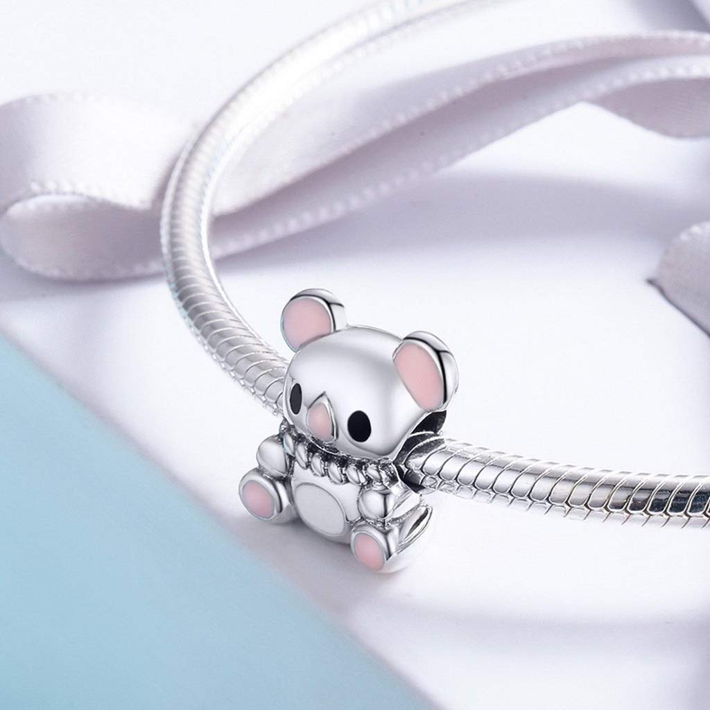 PAHALA 925 Strling Silver Australia Cute Koala Charms