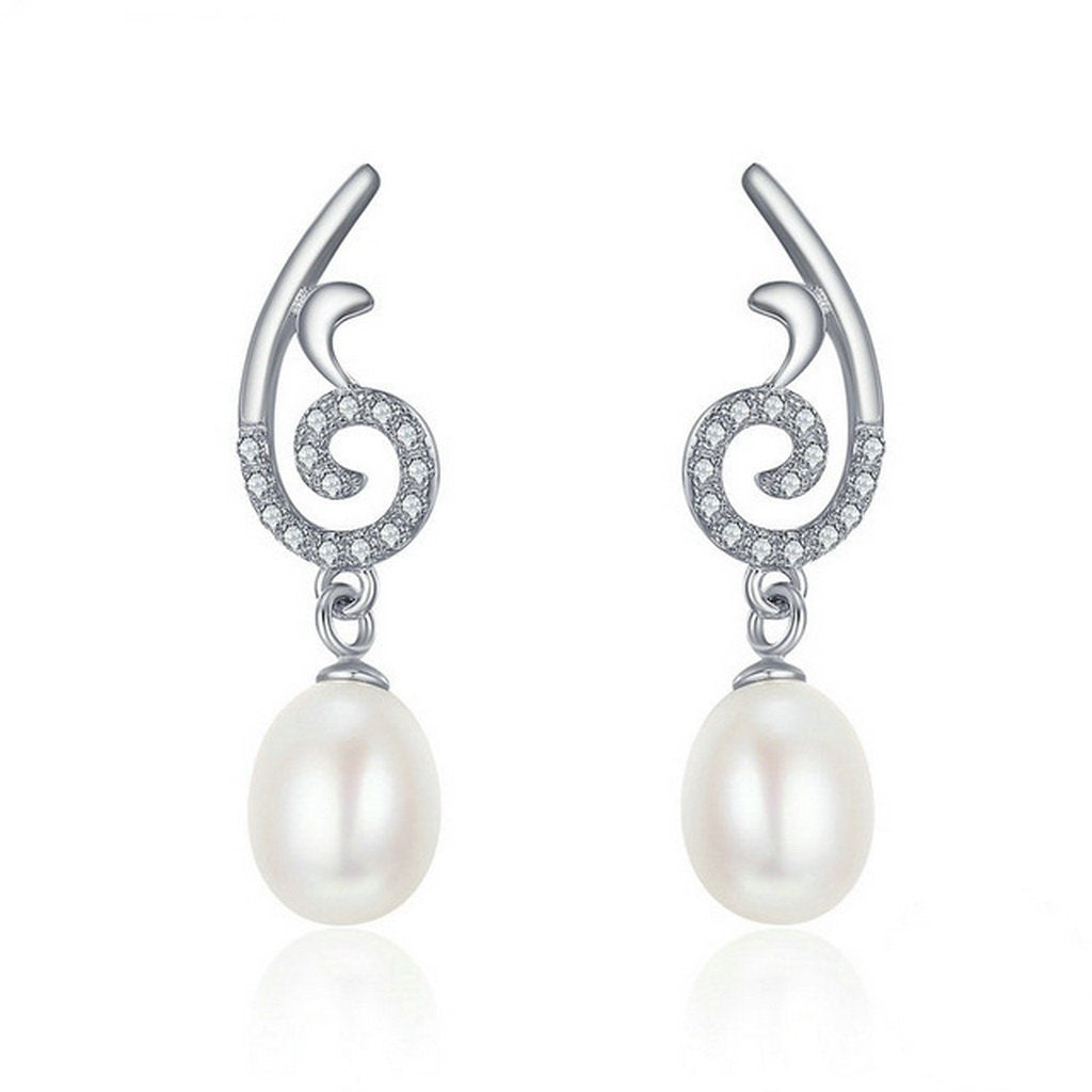 PAHALA 925 Sterling Silver Power With Crystals Party Wedding Drop Earrings