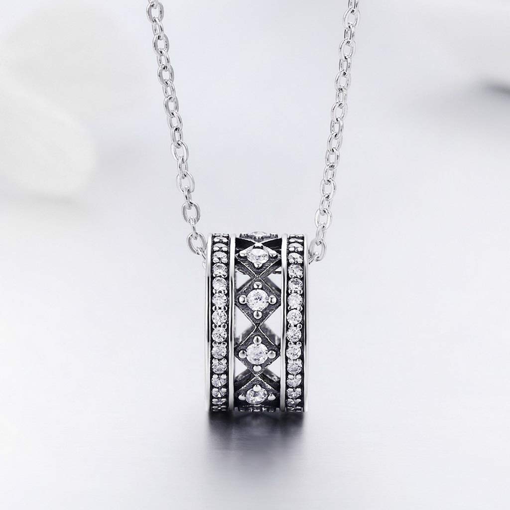 PAHALA 925 Sterling Silver Vintage Fascination Pendant Necklace