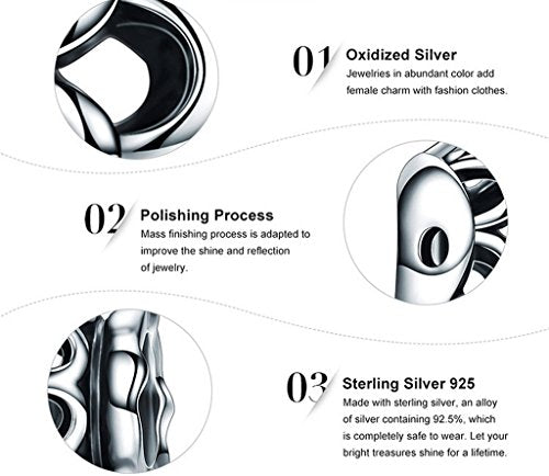 PAHALA 925 Sterling Silver Ocean Fish Charms Fit Bracelets Necklace