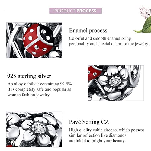 PAHALA 925 Sterling Silver Garden elves With Crystals Charm Bead