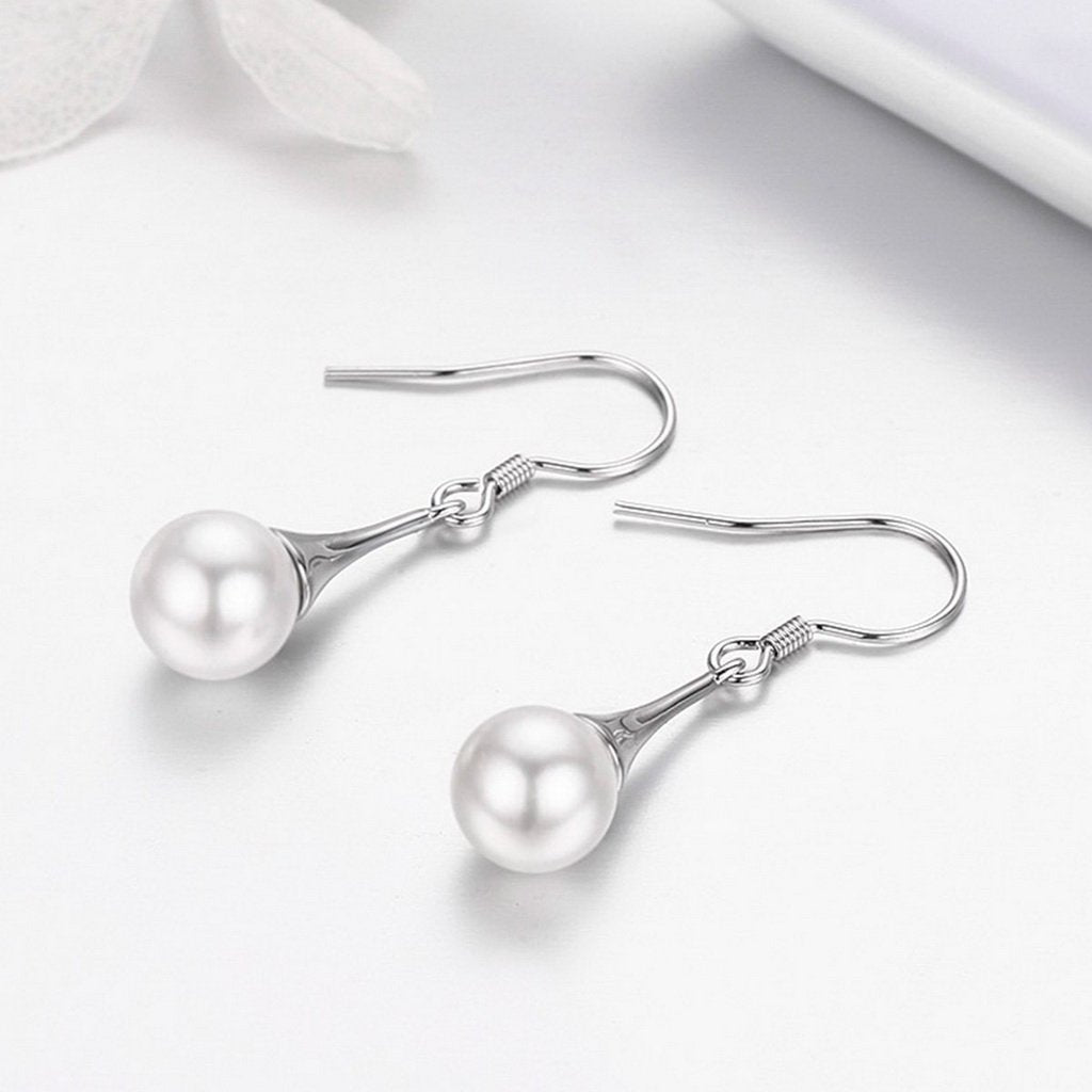 PAHALA 925 Sterling Silver Vintage Fashion Elegant Hanging Drop Earrings
