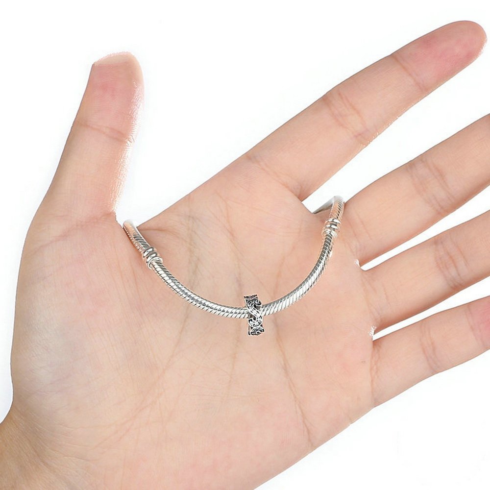 PAHALA 925 Strling Silver S Crystals Charms Pendant Fit Bracelets Necklace