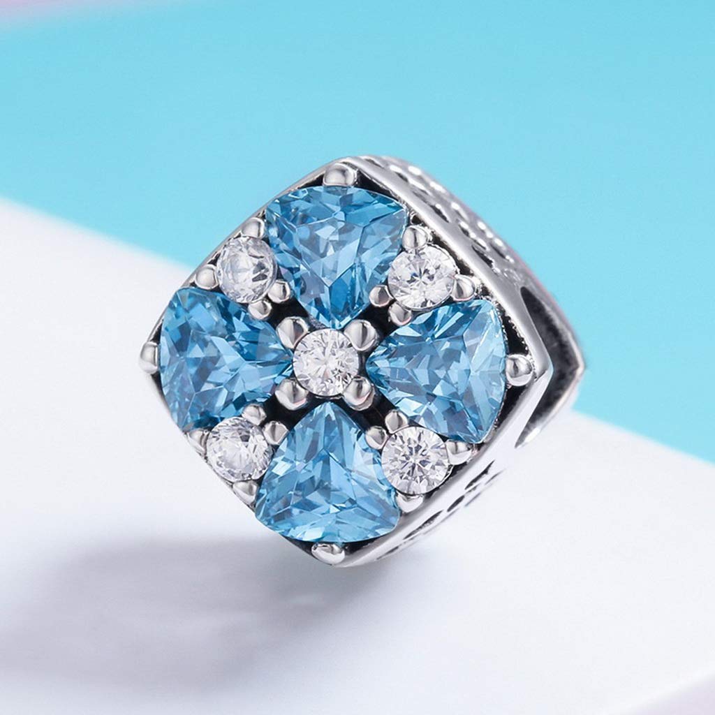 PAHALA 925 Strling Silver Summer Dazzling Blue Charms