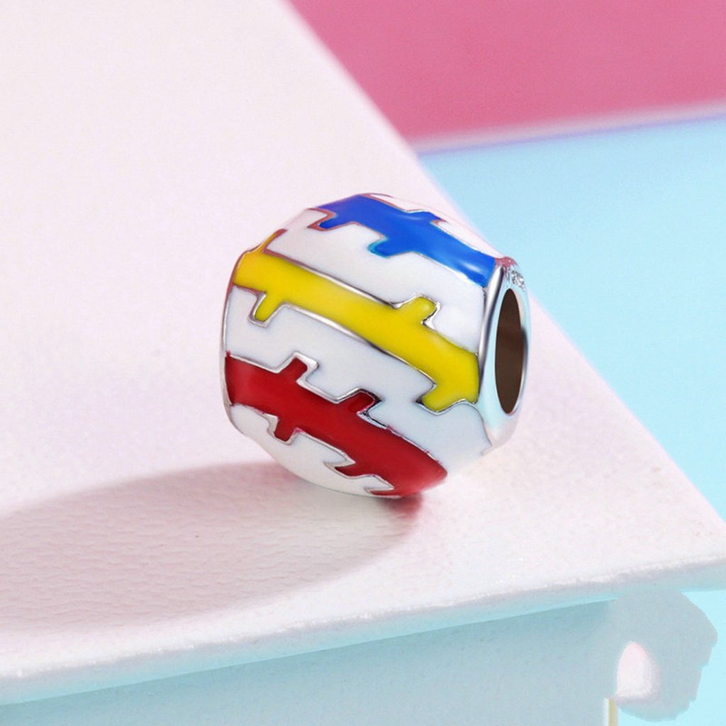 PAHALA 925 Sterling Silver Beautiful Color Enamel Charm Bead Fit Bracelets