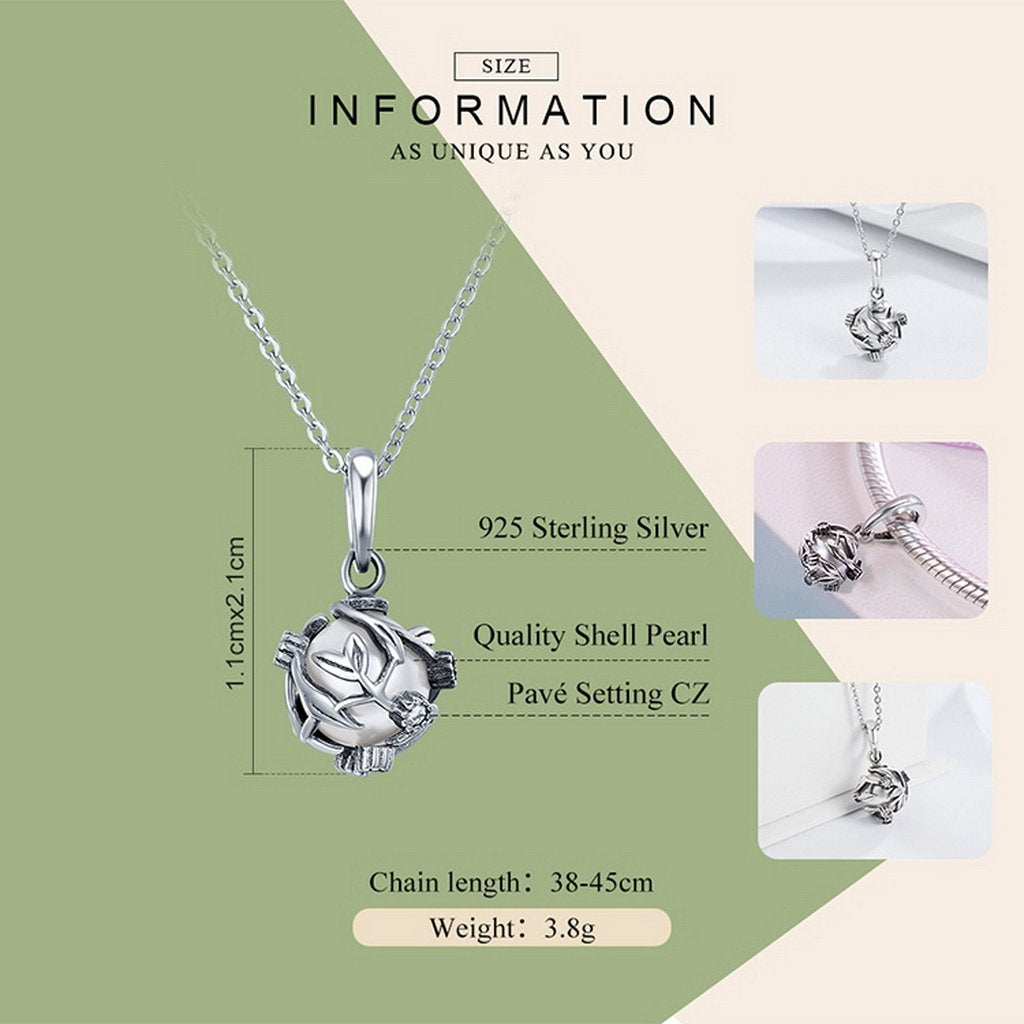 PAHALA 925 Sterling Silver Romantic Vines Leaves Love Charm Bead