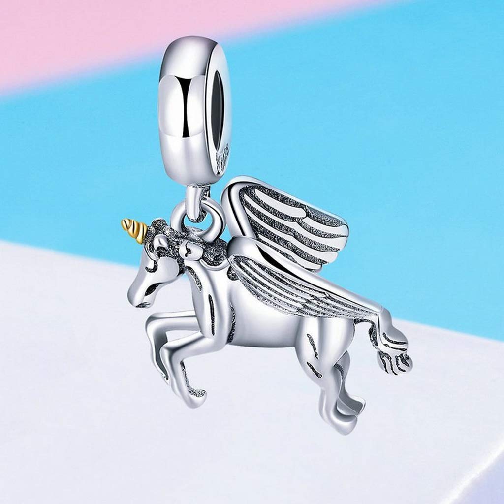 PAHALA 925 Strling Silver Romantic Animal Wings Charms Charm