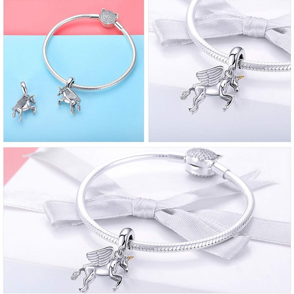 PAHALA 925 Strling Silver Romantic Animal Wings Charms Charm