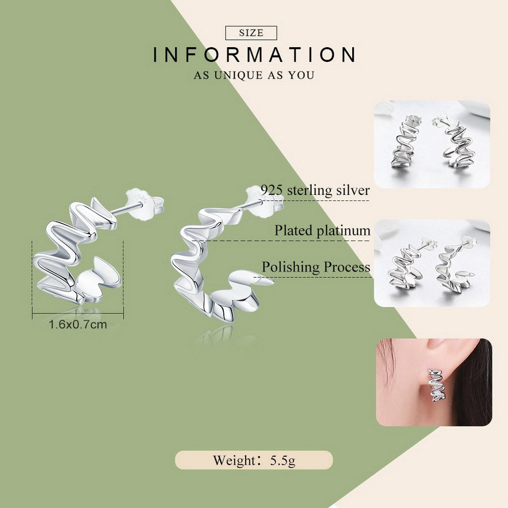 PAHALA 925 Sterling Silver Hyperbole Lace Long Tassel Earrings