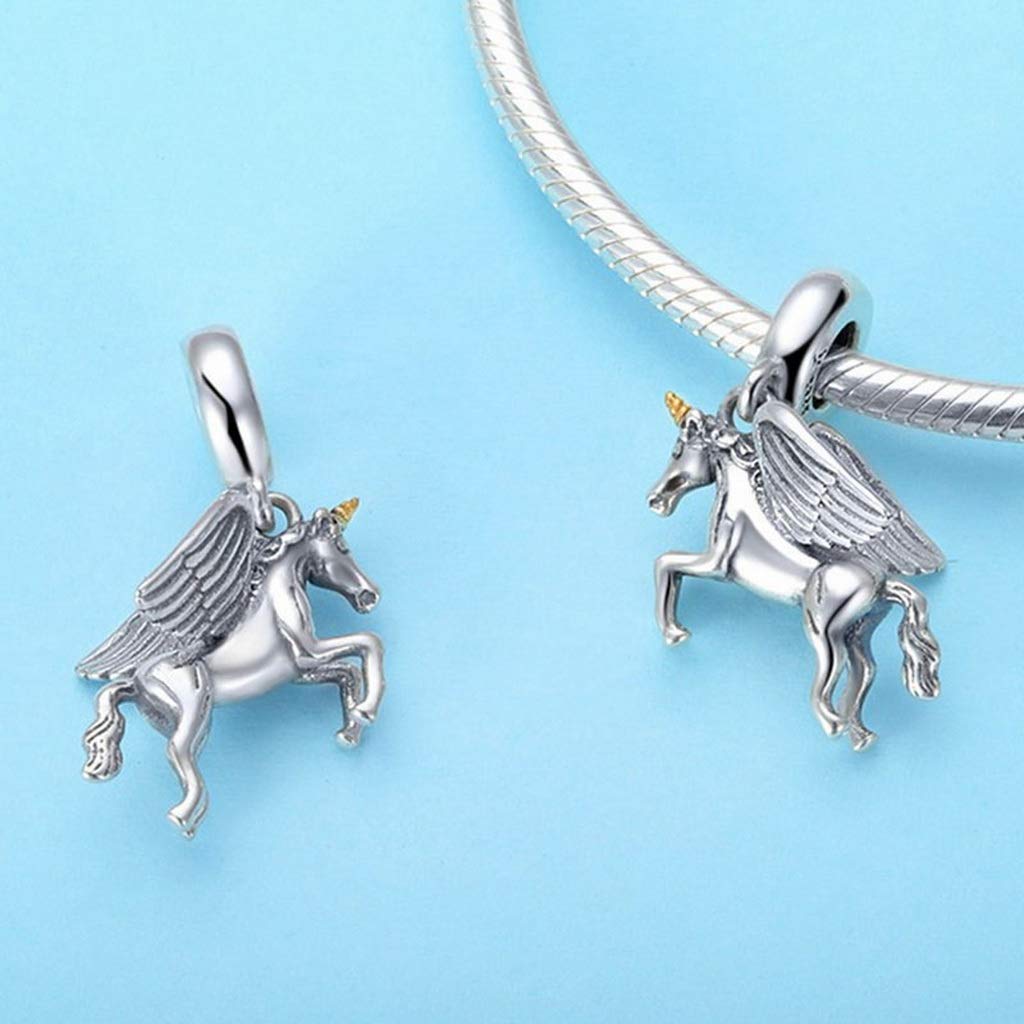 PAHALA 925 Strling Silver Romantic Animal Wings Charms Charm