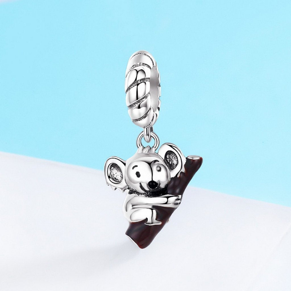 PAHALA 925 Sterling Silver Australia Koala Pendant Charm Bead