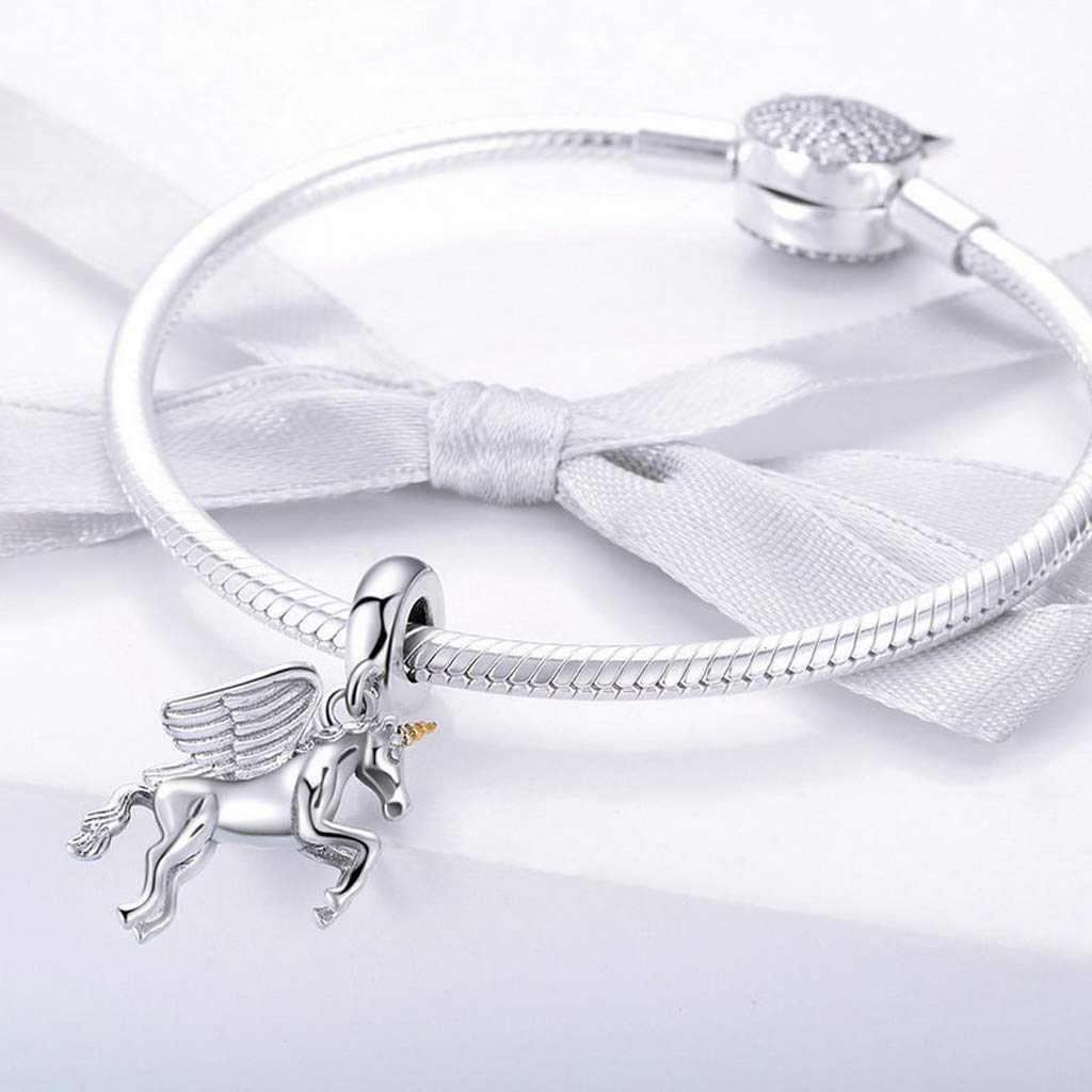 PAHALA 925 Strling Silver Romantic Animal Wings Charms Charm