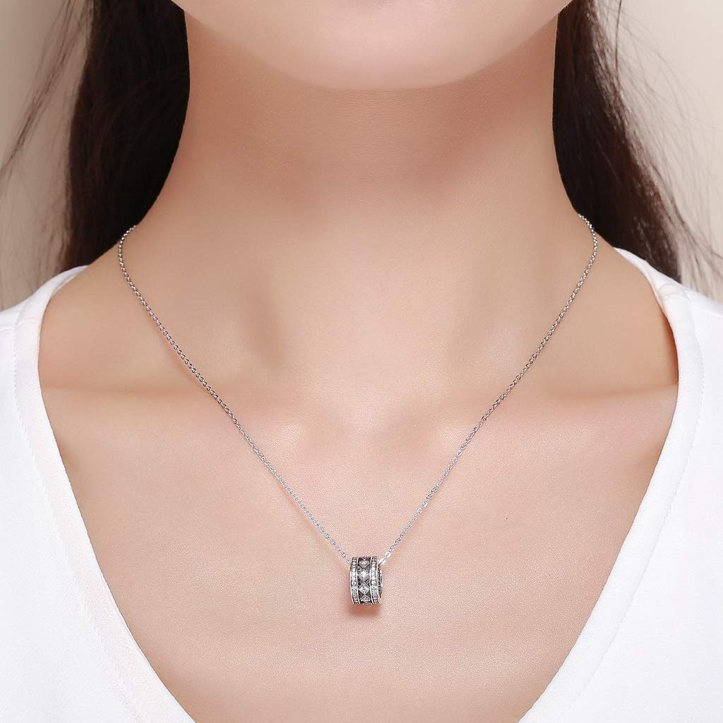 PAHALA 925 Sterling Silver Vintage Fascination Pendant Necklace