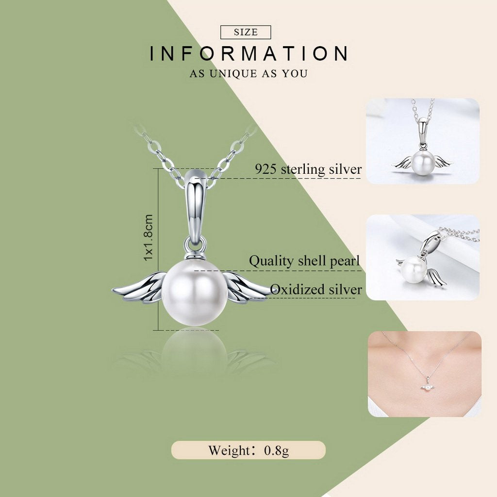 PAHALA 925 Sterling Silver Naughty Feather Wing Clear CZ Pendant Necklace