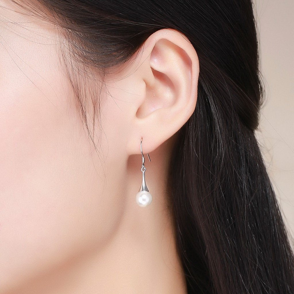 PAHALA 925 Sterling Silver Vintage Fashion Elegant Hanging Drop Earrings