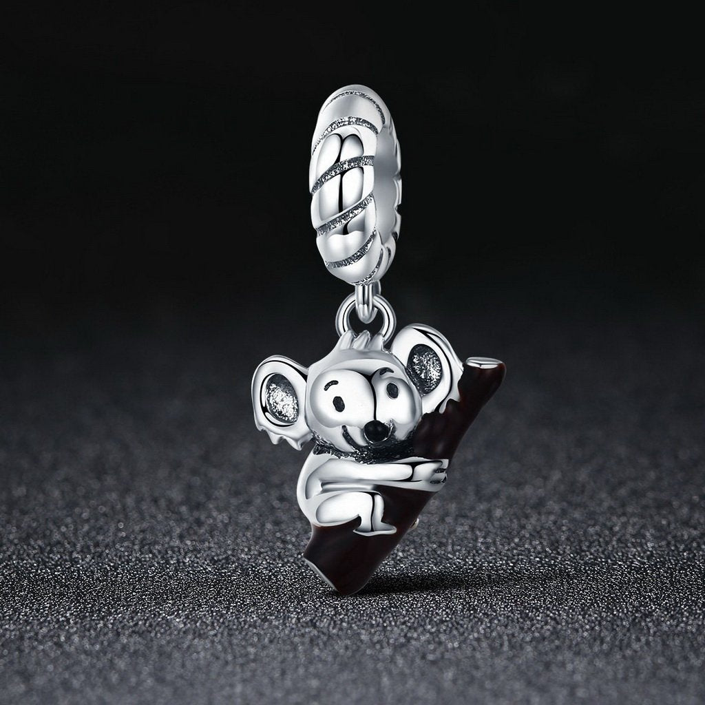 PAHALA 925 Sterling Silver Australia Koala Pendant Charm Bead